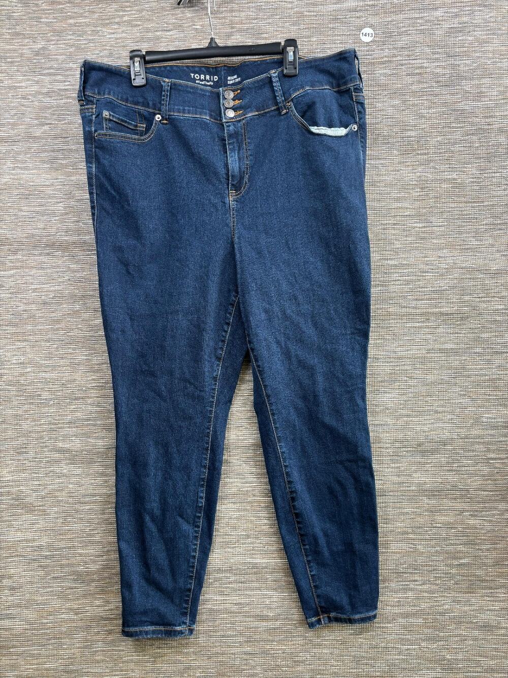 Torrid Jegging Super Soft Jeans Women's Size 22S Blue High Rise Denim Stretch
